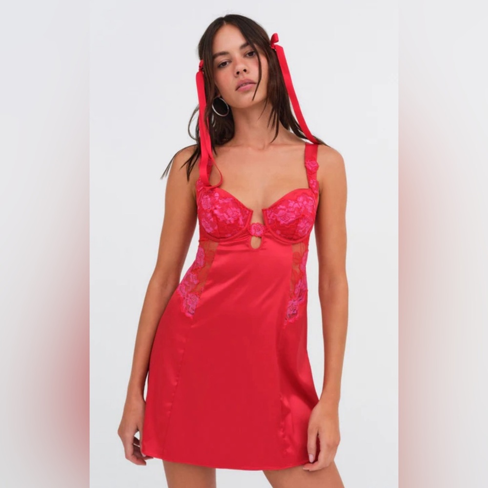 For Love And Lemons Cordelia Slip Dress